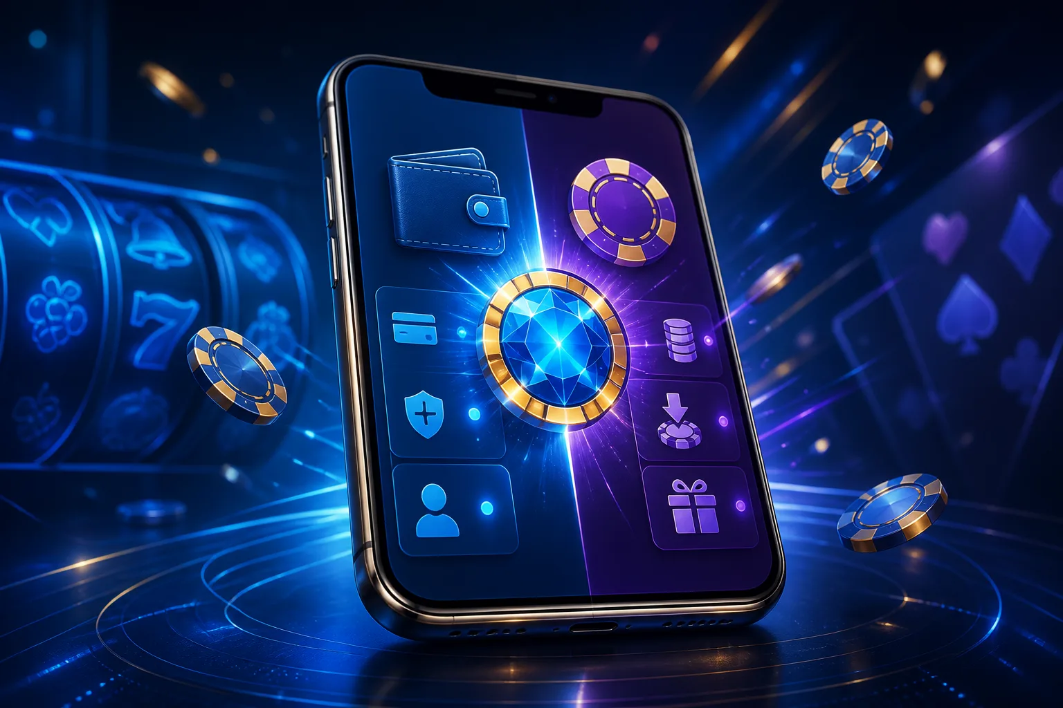 Prize wheel beside an underwater fishing game screen with bonus icons