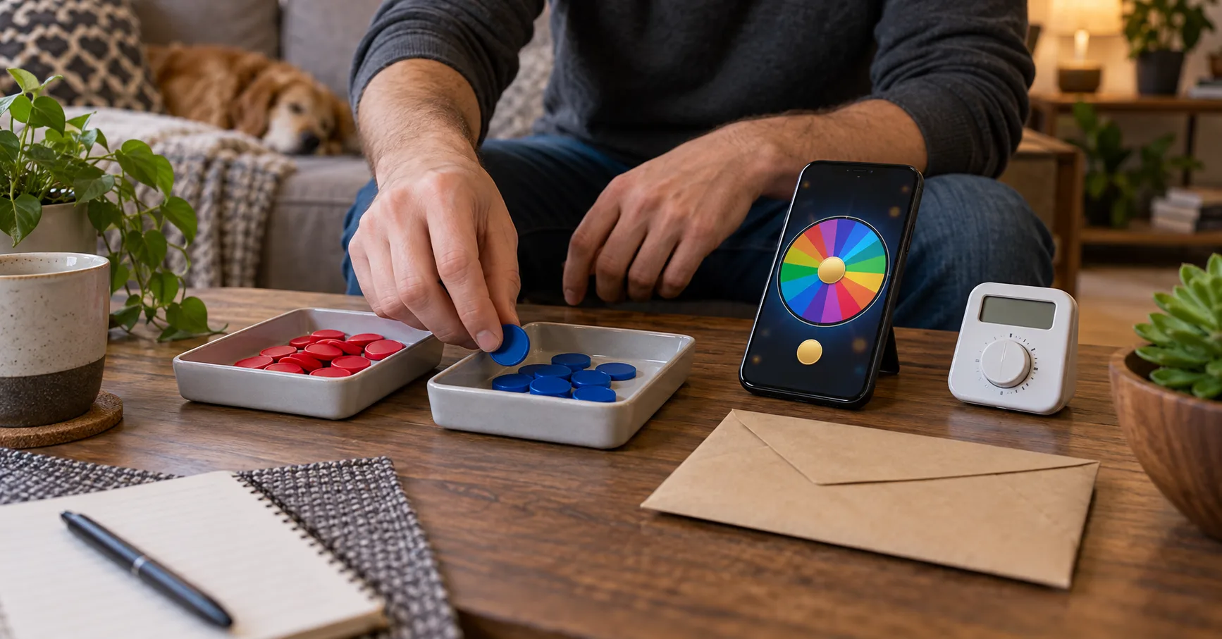 Wheel on a Crowded Phone Screen: Where Small Taps Cost Money